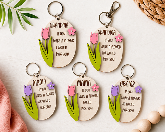Mama, Grama, Grams Keychain/Bag Charm
