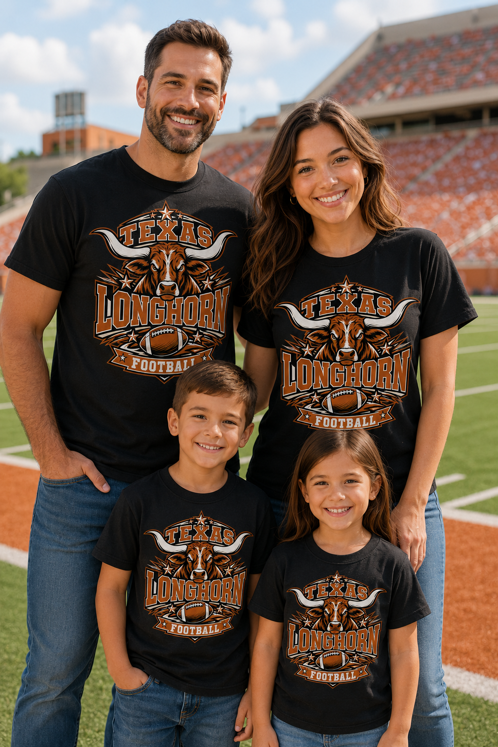 Texas Longhorn Football Shirt | Burnt Orange Game Day Tee | Texas Football Fan Shirt